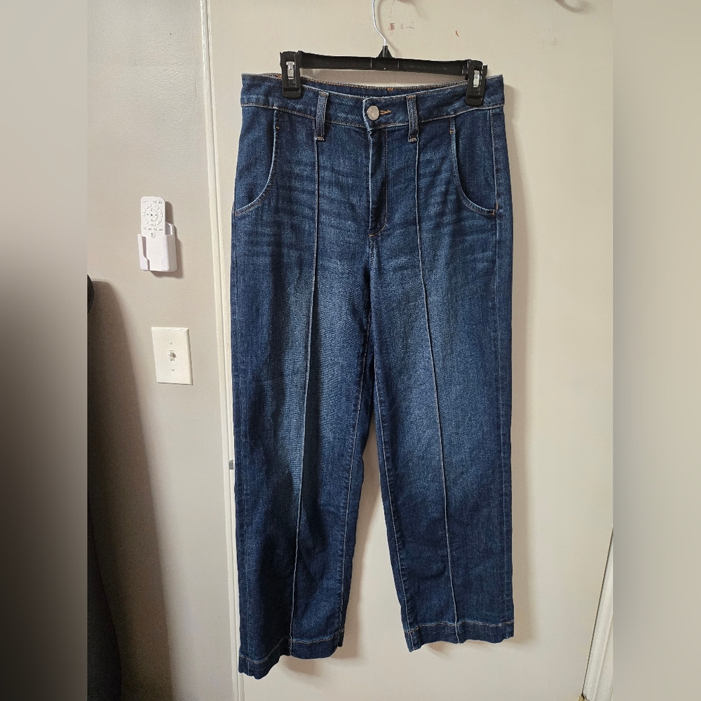 Chico's Dark Blue Straight Leg Jeans - Picture 1 of 7